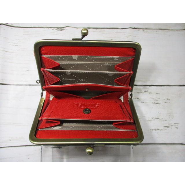 sale スヌーピー 財布 レディース がま口 レッド ブランド 本革 手触りのいい牛革使用 73270 おまけ付き 訳あり 在庫限り SNOOPY（スヌーピー） 財布 レディース がま口 ブランド 本革 手触りの