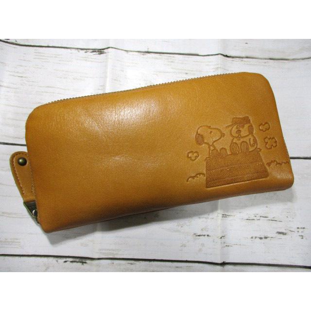 SNOOPY（スヌーピー） 財布 レディース 長財布 ラウンド 本革 「オラフ