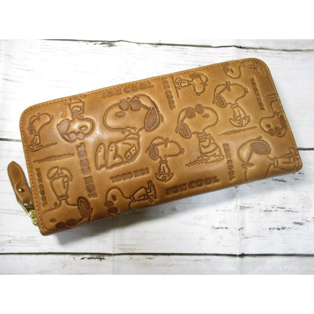SNOOPY（スヌーピー） 財布 メンズ レディース 長財布 ラウンド 本革
