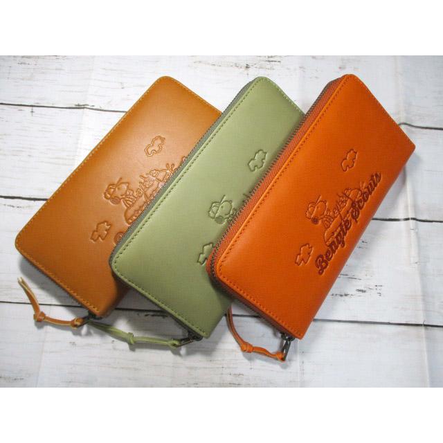 SNOOPY スヌーピー 財布 レディース 長財布 ラウンド 本革 Beagle  