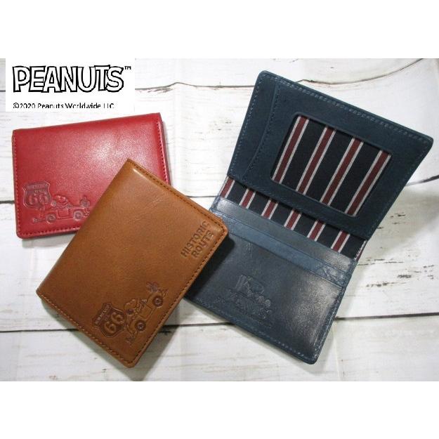 パスケース メンズ スヌーピー 定期入れ カードケース ブランド 本革 Historic Route 66 日本製 毎日配送 おまけ付き 人気スポー新作