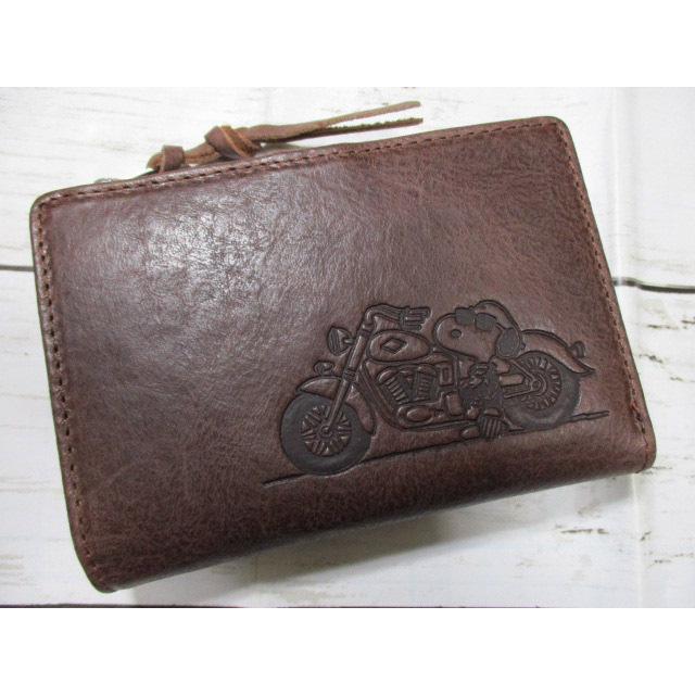 SNOOPY（スヌーピー） 財布 二つ折り メンズ L字ラウンド ビンテージ