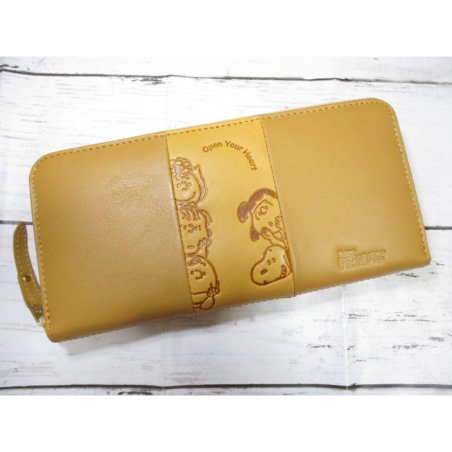 SNOOPY（スヌーピー） 財布 レディース 長財布 ラウンド ブランド 本革