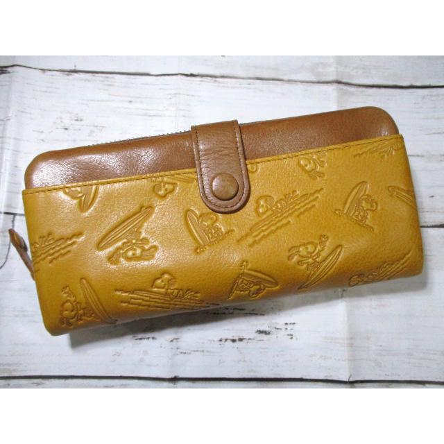 SNOOPY スヌーピー 財布 レディース 長財布 ラウンド ブランド 本革 