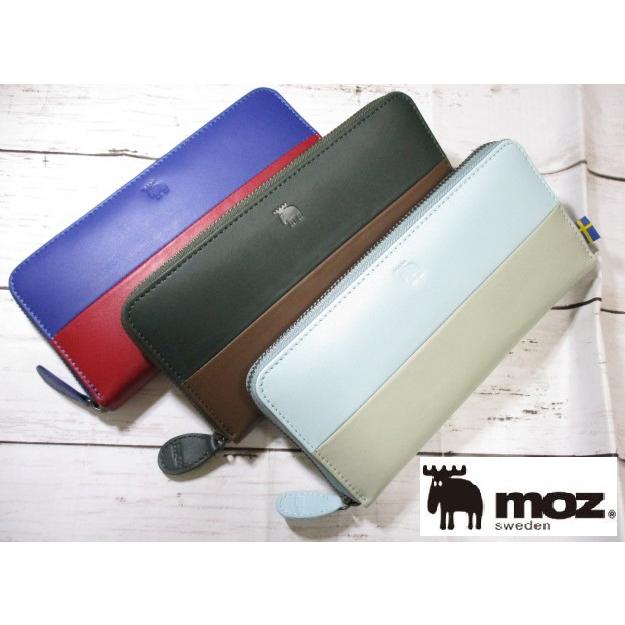 モズ 財布 メンズ レディース 長財布 ラウンド moz 本革 ブランド ワン