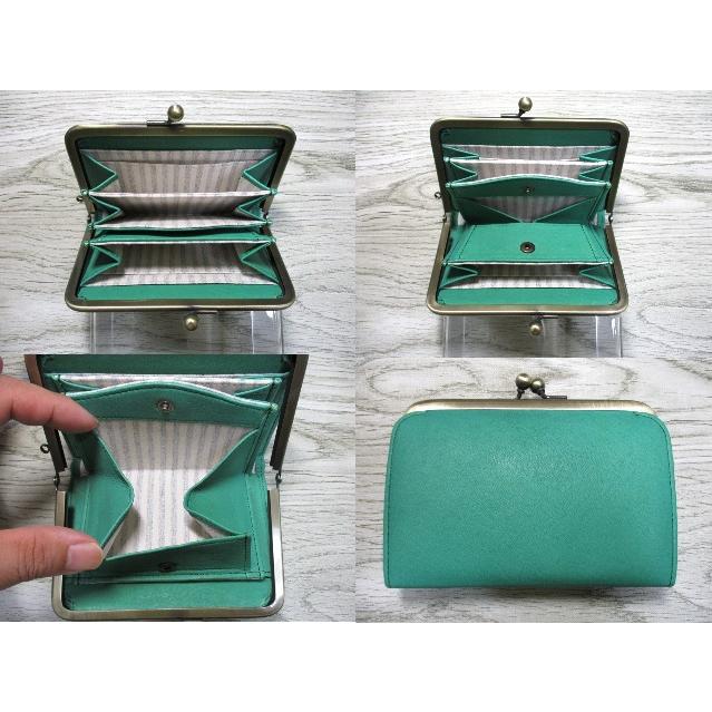 moz（モズ） 財布 レディース 短財布 がま口 ブランド 本革 マット