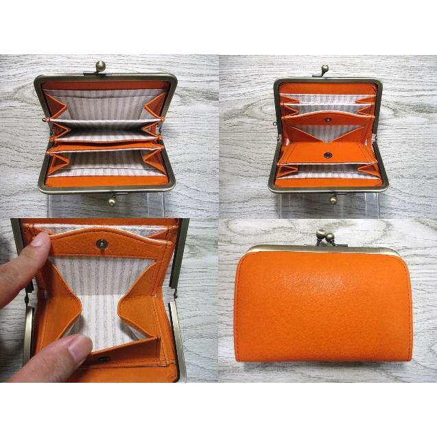 moz（モズ） 財布 レディース 短財布 がま口 ブランド 本革 マット