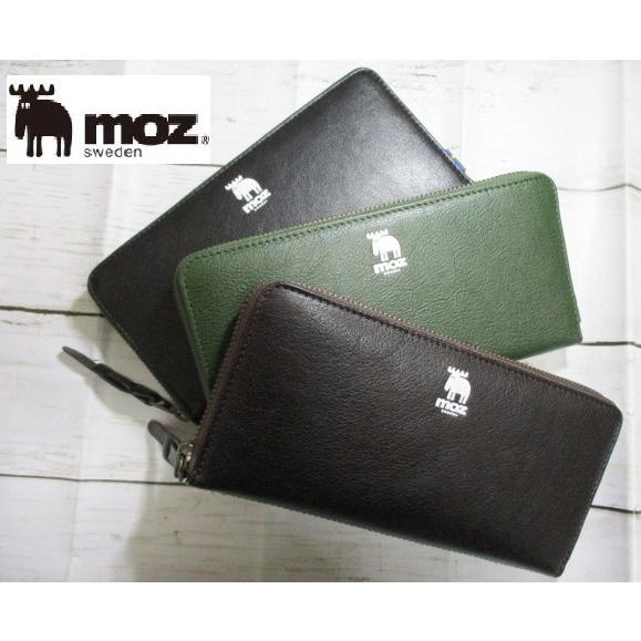 moz（モズ） 財布 メンズ レディース 長財布 ラウンド 本革 ブランド