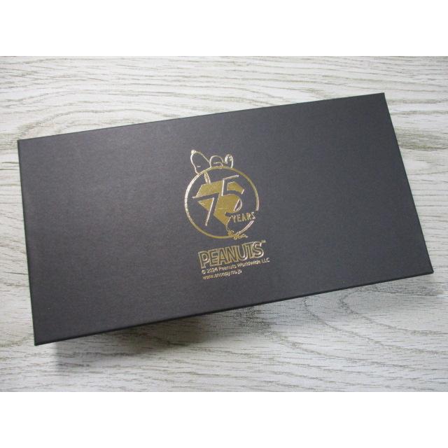 スヌーピー 財布 メンズ 長財布 ラウンド SNOOPY 馬革 コードバン 誕生75周年限定モデル きれいなガラス加工デザイン 日本製 73498 おまけ付き 最新作 SNOOPY（スヌーピー） 財布 メンズ 長財布 ラウンド 馬革 コードバン