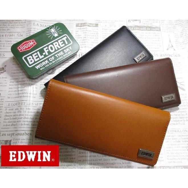 財布 メンズ 長財布 かぶせ エドウィン EDWIN ブランド イタリアン