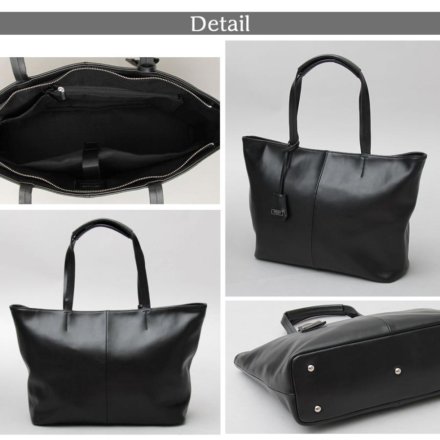 トートバッグ メンズ レディース レザー A4 ビジネス 自立 大容量 ファスナー 通勤 肩掛け 牛床革 撥水 クッション収納 REGiSTA レジスタ 父の日 ギフトの画像