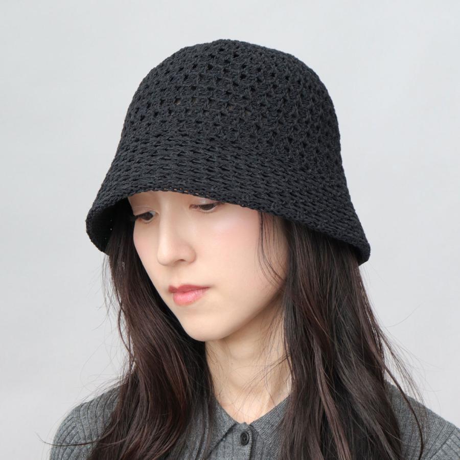 A.M.S. ハット クロシェハット 編み込み ニット バケットハット メンズ