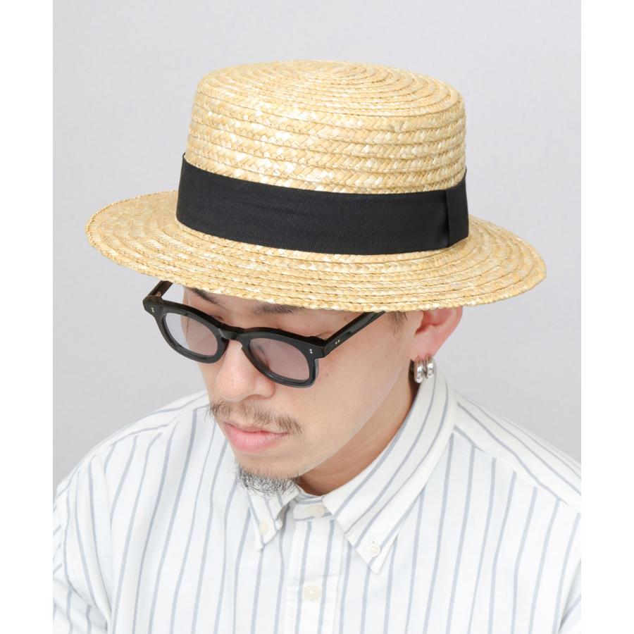 A.M.S. 【2026年販売開始】カンカン帽 メンズ レディース 麦わら帽子