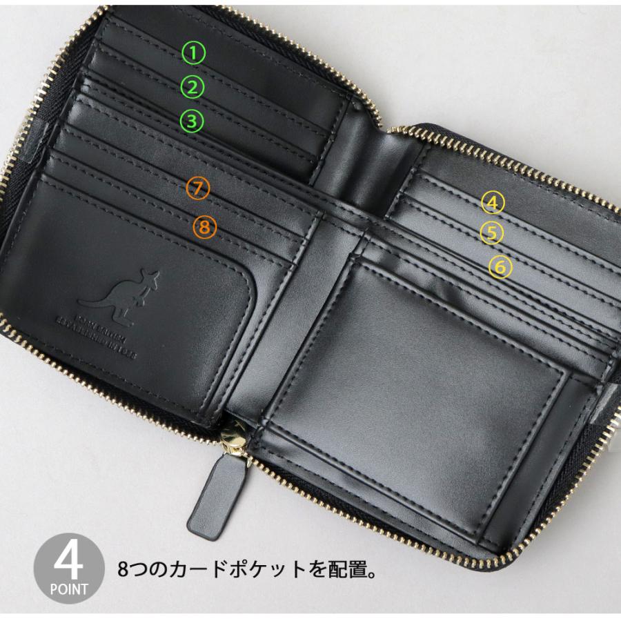 クラシカルミニカンカン KANGOL カンゴール 財布 二つ折り財布 レディース ミニ財布