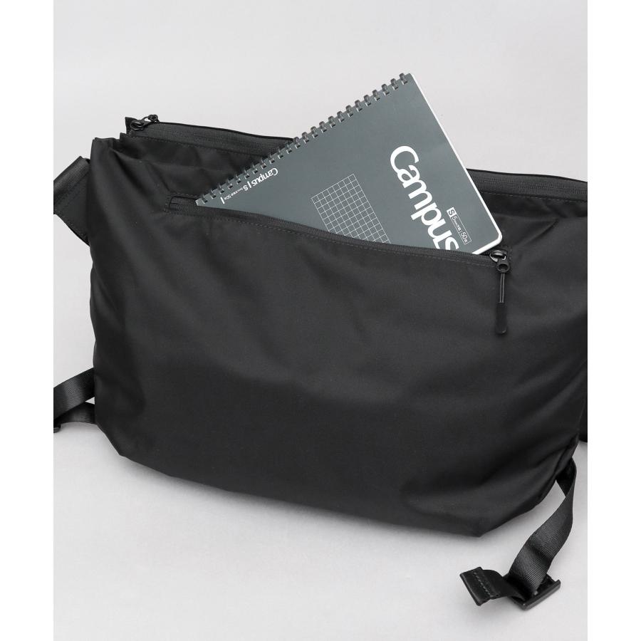 NoiR メッセンジャーバッグ メンズ レディース 撥水 レインカバー付き