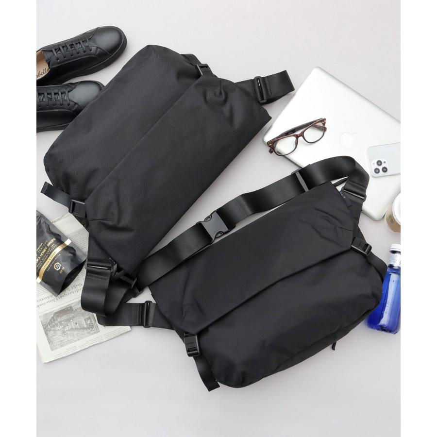 NoiR メッセンジャーバッグ メンズ レディース 撥水 レインカバー付き