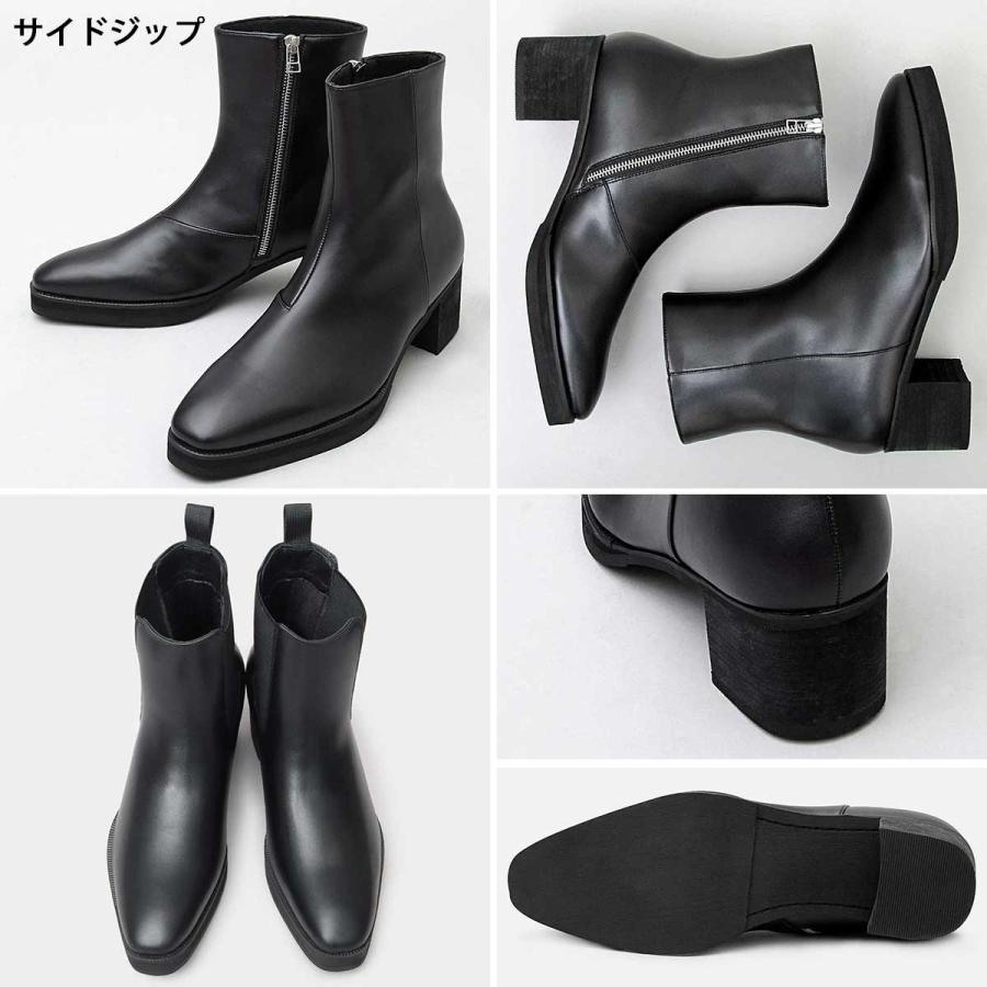 glabella（グラベラ） ブーツ メンズ メンズブーツ サイドジップ