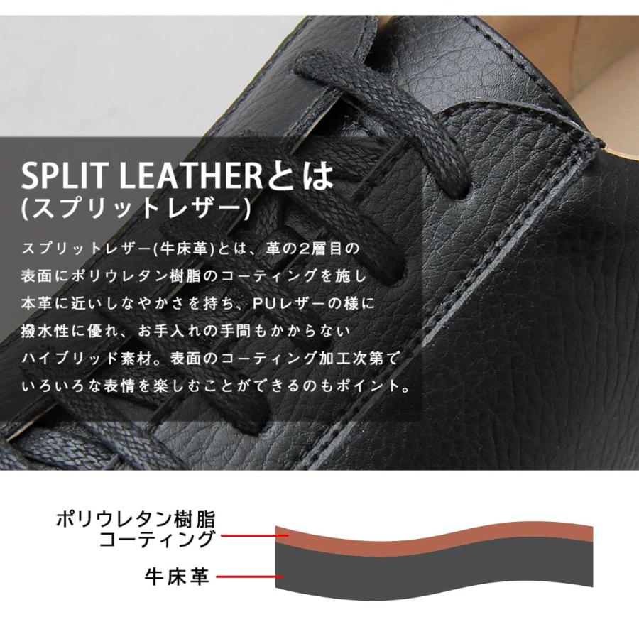 ビジネススニーカー メンズ レザースニーカー ビジネスシューズ スーツに合う 牛床革 スニーカー 黒 白 通勤 ビジネス グラベラ glabella 父の日 ギフトの画像