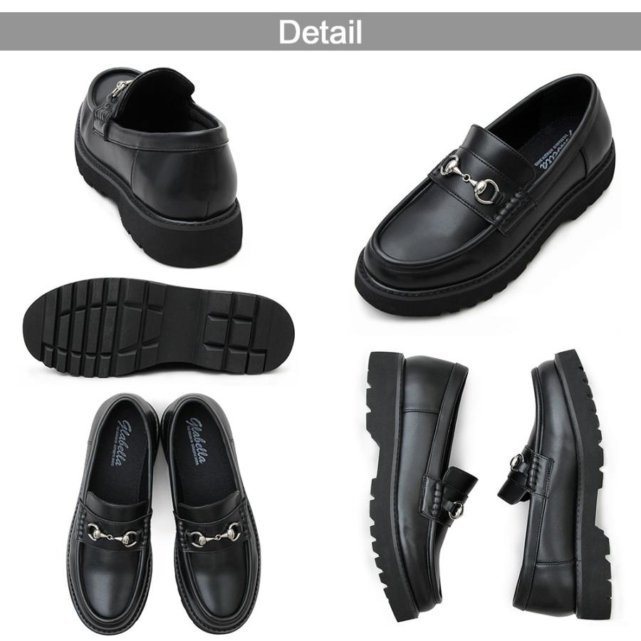 glabella（グラベラ） ローファー メンズ 厚底 ビットローファー