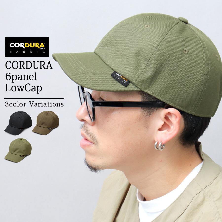 A.M.S. キャップ 帽子 メンズ ローキャップ 6パネル 黒