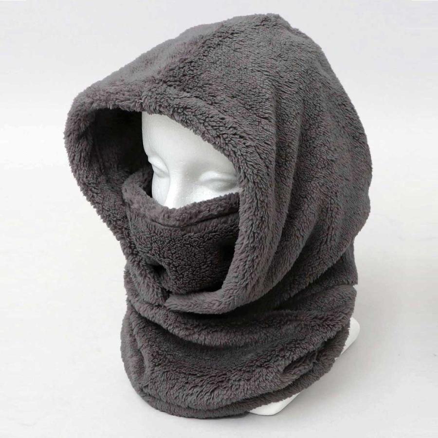 ネックウォーマー 2WAY フード付き メンズ レディース フードネック