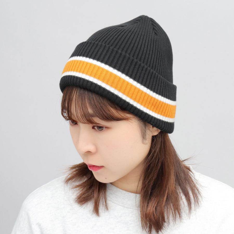 ニット帽 ニット帽 キャップ ZX Beanie Hat Cap Black Knit neon green