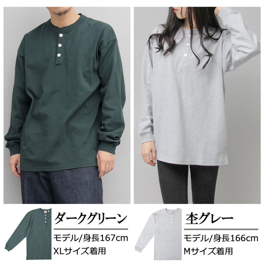 Goodwear グッドウェア ロングスリーブTシャツ ヘンリーネック ビッグT USAコットン ヘビーウェイト｜a-m-s｜15