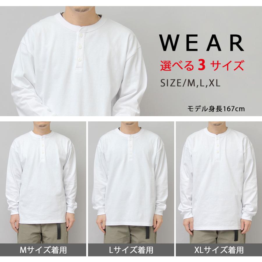 Goodwear グッドウェア ロングスリーブTシャツ ヘンリーネック