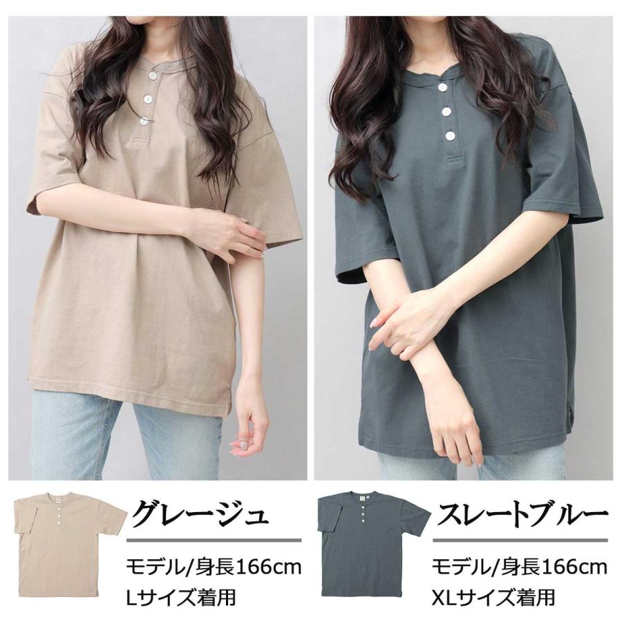 Goodwear（グッドウェア） Tシャツ メンズ 半袖 ヘンリーネック USA
