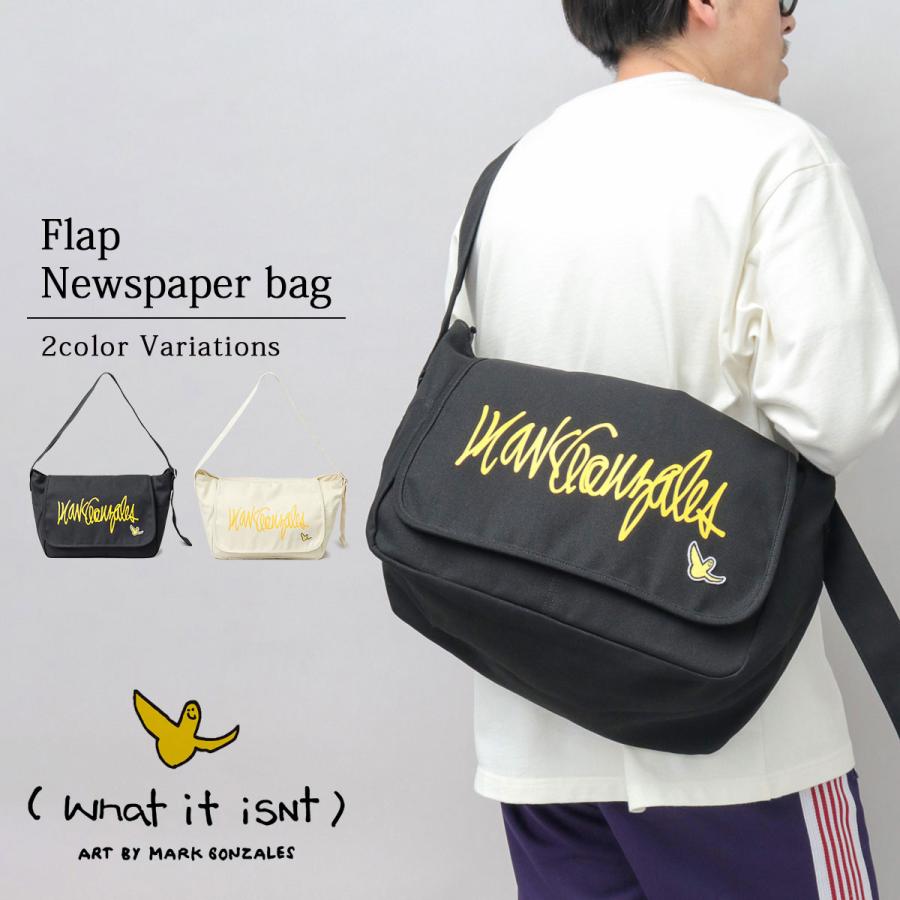 新品未使用What it isn’t メッセンジャーバッグ　マークゴンザレス Mark Gonzales マークゴンザレス What it isNt ショルダーバッグ