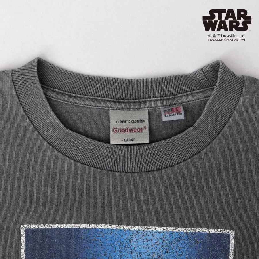 海外古着 美品✨️STAR WARS【L】スターウォーズ 半袖シャツ グレー A.M.S.｜STAR WARS スター・ウォーズ Tシャツ 古着風 プリント 半袖