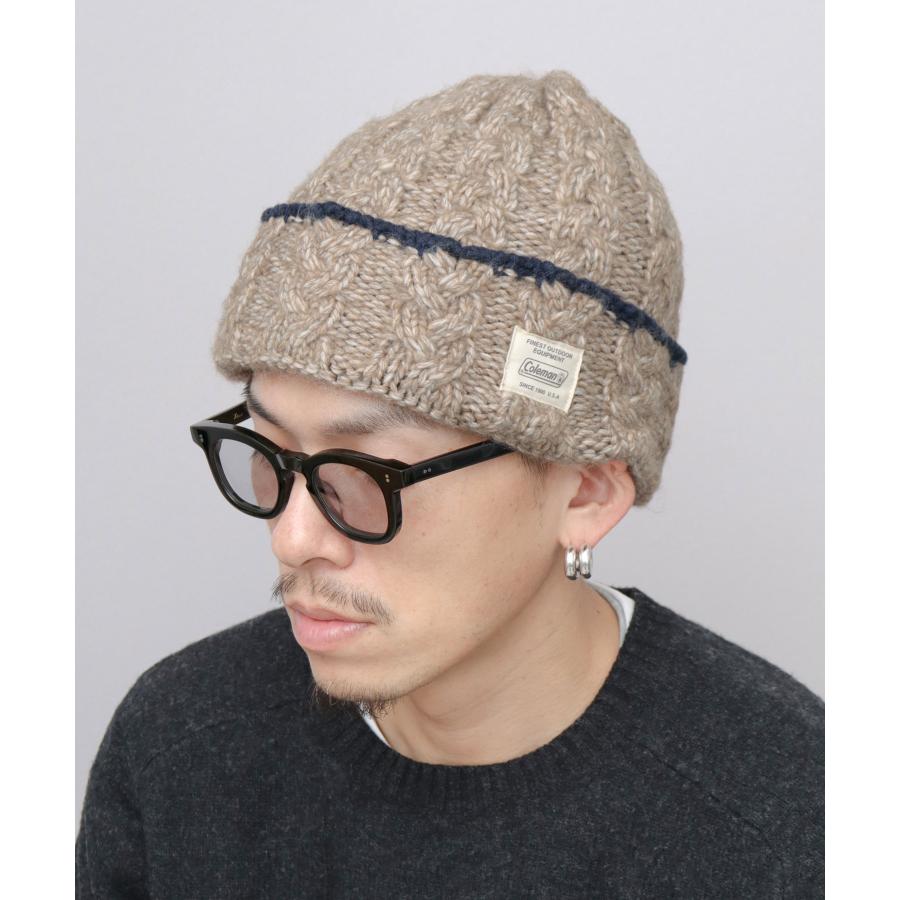Coleman（コールマン） ニット帽 ニットワッチ 裏ボア ケーブル編み