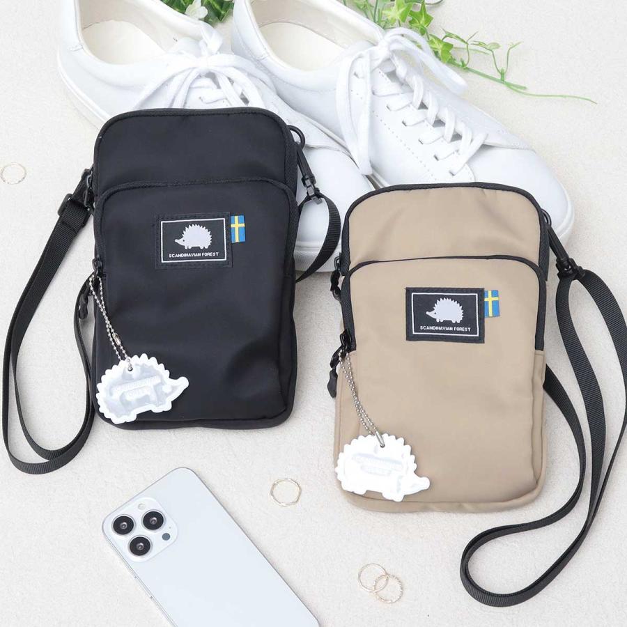 スマホポーチ(本体)　ハリネズミ　サコッシュ　ミニショルダー　サブバック スマホポーチ(本体) ハリネズミ柄 サコッシュ ミニショルダー
