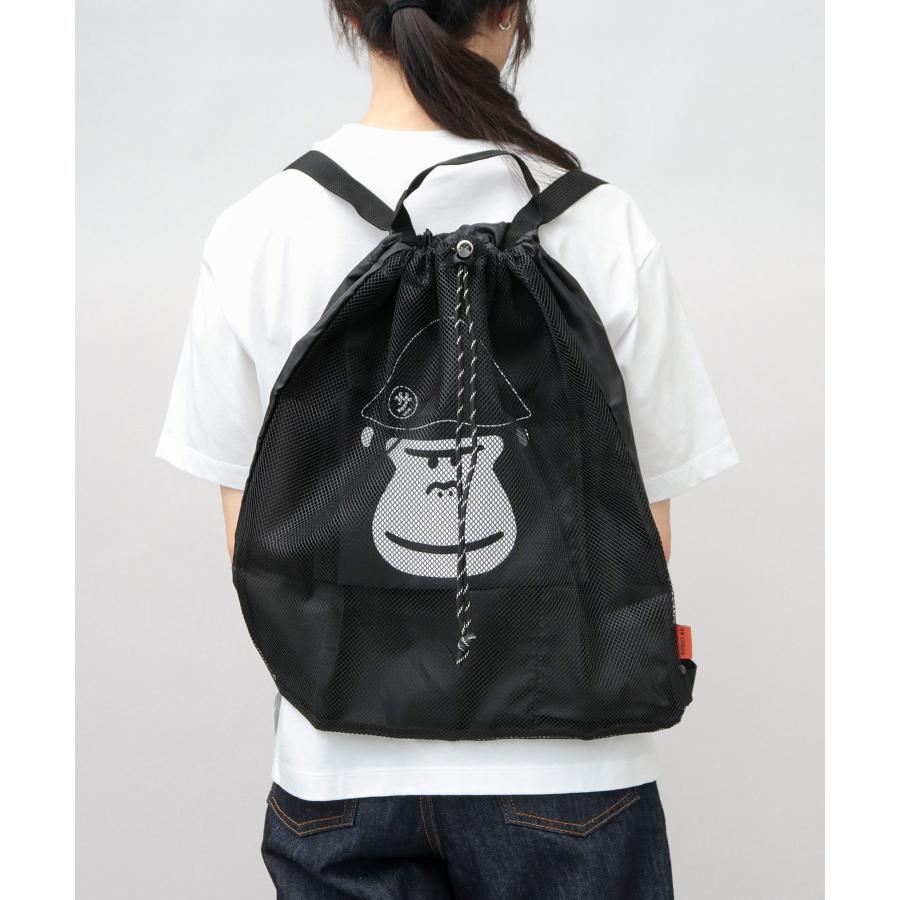 ごリラックス サウナ ナップサック メッシュ リュック 大容量 透け感