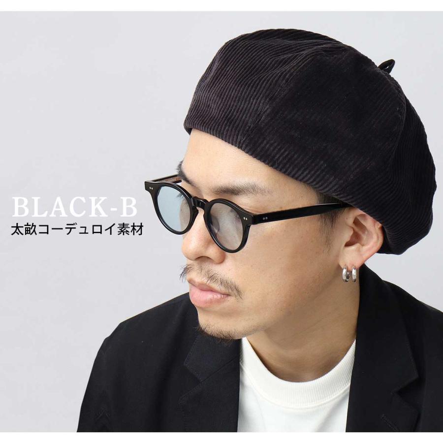 Basiquenti ベレー帽 メンズ レディース 春 夏 帽子 日本製 黒 グレー