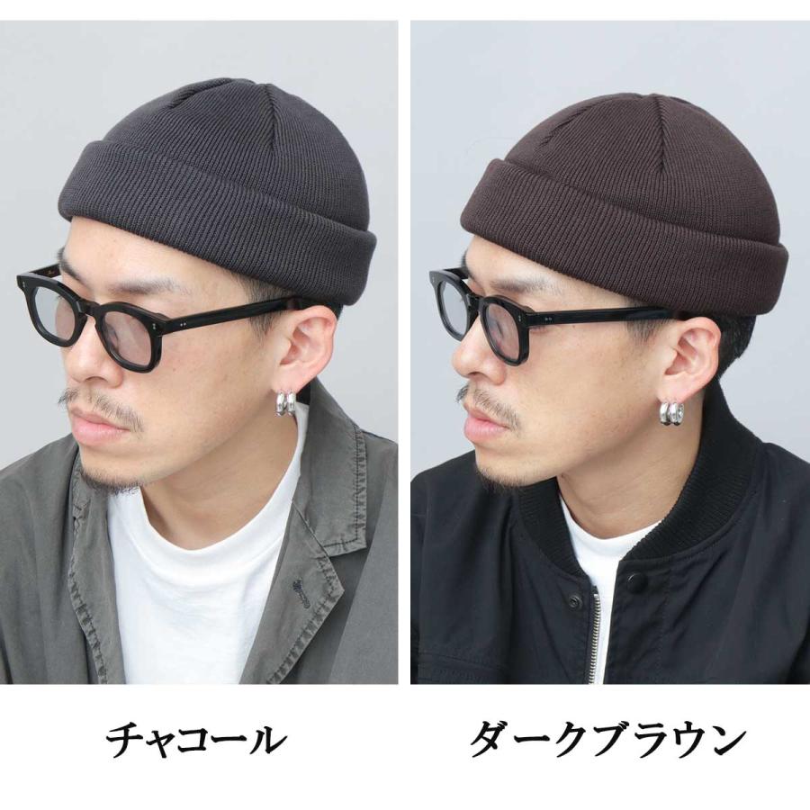 Rosary moon ウール100% ニット帽　ブラック Backtail Knit Beanie - ROSARYMOON OFFICIAL WEB STORE