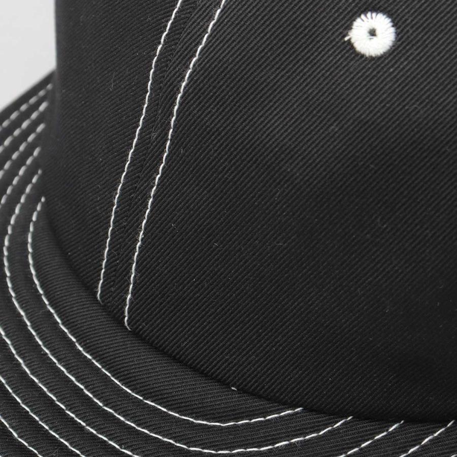 キャップ 帽子 メンズ つば短い アンパイアキャップ ツバ短い ショートバイザー 無地 シンプル 黒 白 紺 日本製 ミスターカバー Mr.COVER｜a-m-s｜06
