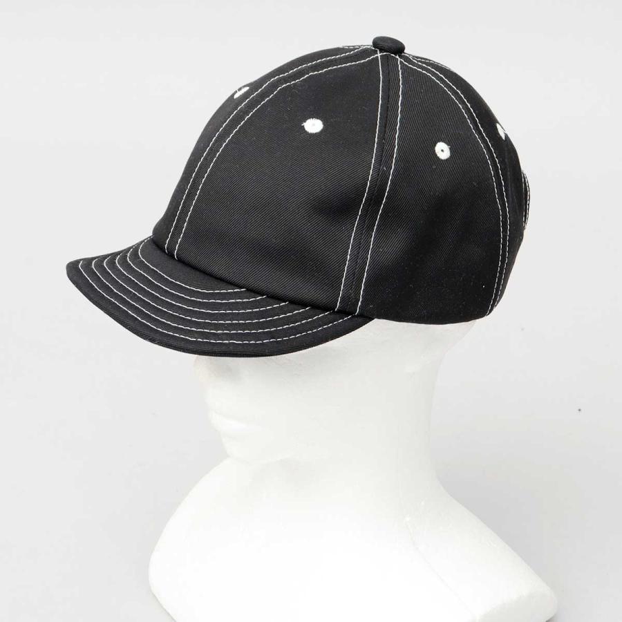 キャップ 帽子 メンズ つば短い アンパイアキャップ ツバ短い ショートバイザー 無地 シンプル 黒 白 紺 日本製 ミスターカバー Mr.COVER｜a-m-s｜10