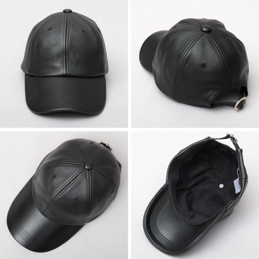 Mr.COVER キャップ レザーキャップ メンズ 帽子 本革 レザー つば長め