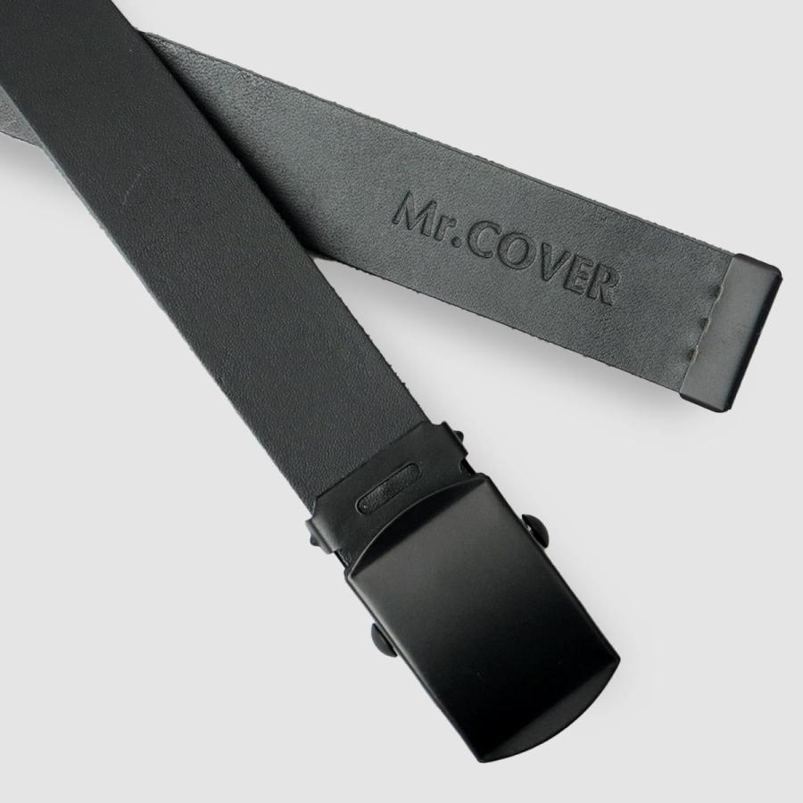 Mr.COVER ベルト メンズ 本革 穴なし ガチャベルト レザーベルト