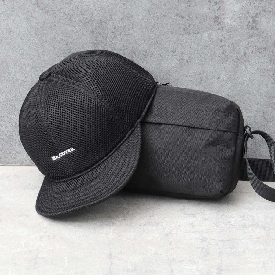 Mr.COVER メッシュキャップ メンズ 夏 アンパイアキャップ 黒 帽子