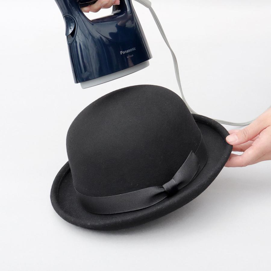 ハット ボーラーハット メンズ ウール フェルト 秋冬 ダービーハット ダービー帽 帽子 シンプル 黒 ベージュ 無地 つば短 秋冬小物 おしゃれ | Ruben | 07