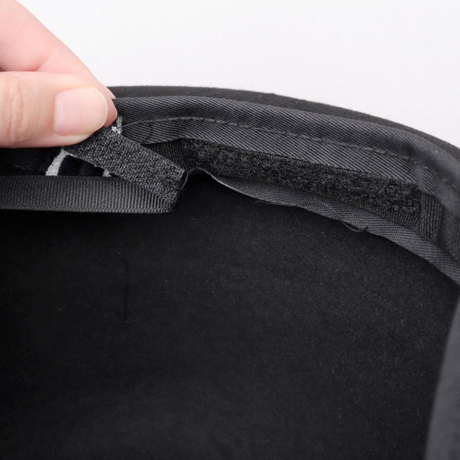 ハット ボーラーハット メンズ ウール フェルト 秋冬 ダービーハット ダービー帽 帽子 シンプル 黒 ベージュ 無地 つば短 秋冬小物 おしゃれ | Ruben | 08