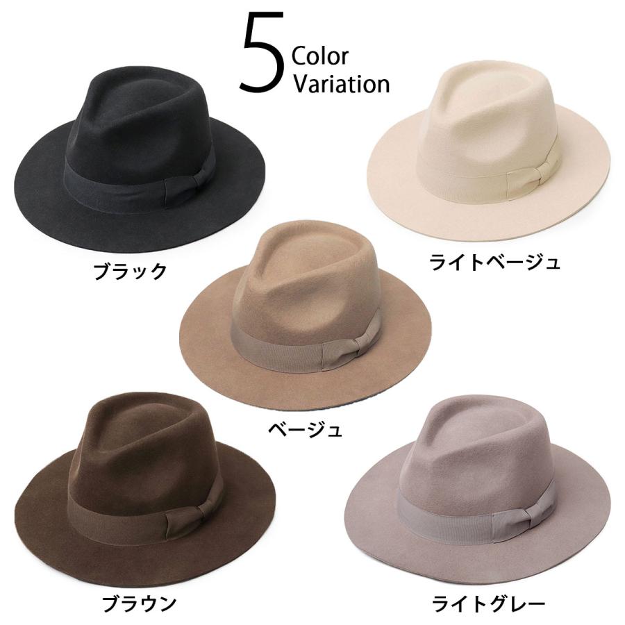 ReqHatter（レックハッター） 中折れハット メンズ フェルトハット