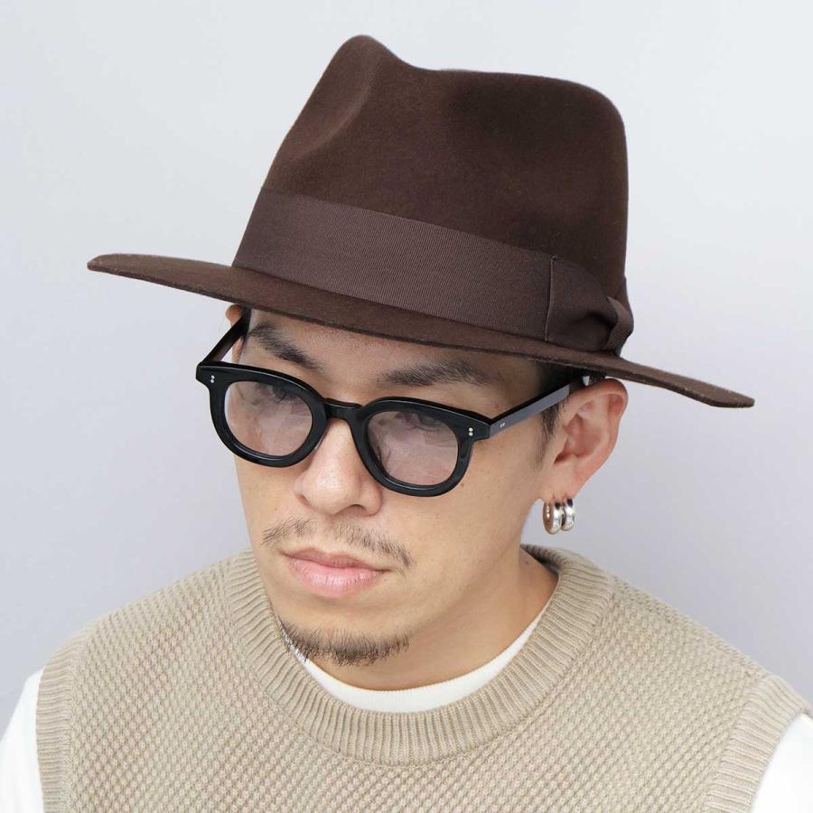 ReqHatter（レックハッター） 中折れハット メンズ フェルトハット