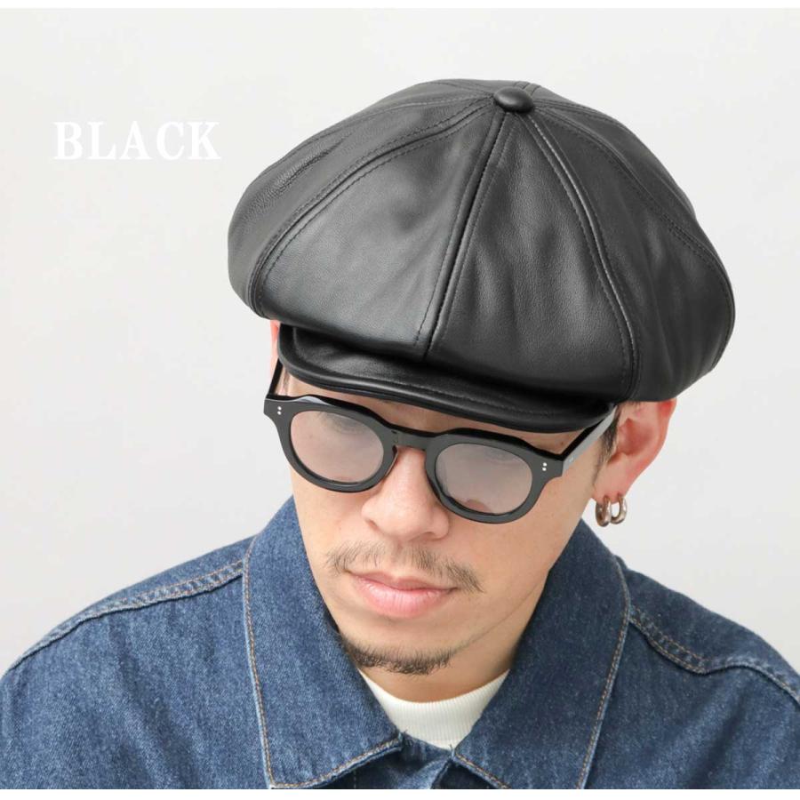 レックハッター レザー 帽子 ハンチング 本革 キャップ  ReqHatter A.M.S.｜ReqHatter / レックハッター / 本革 レザー ハンチング