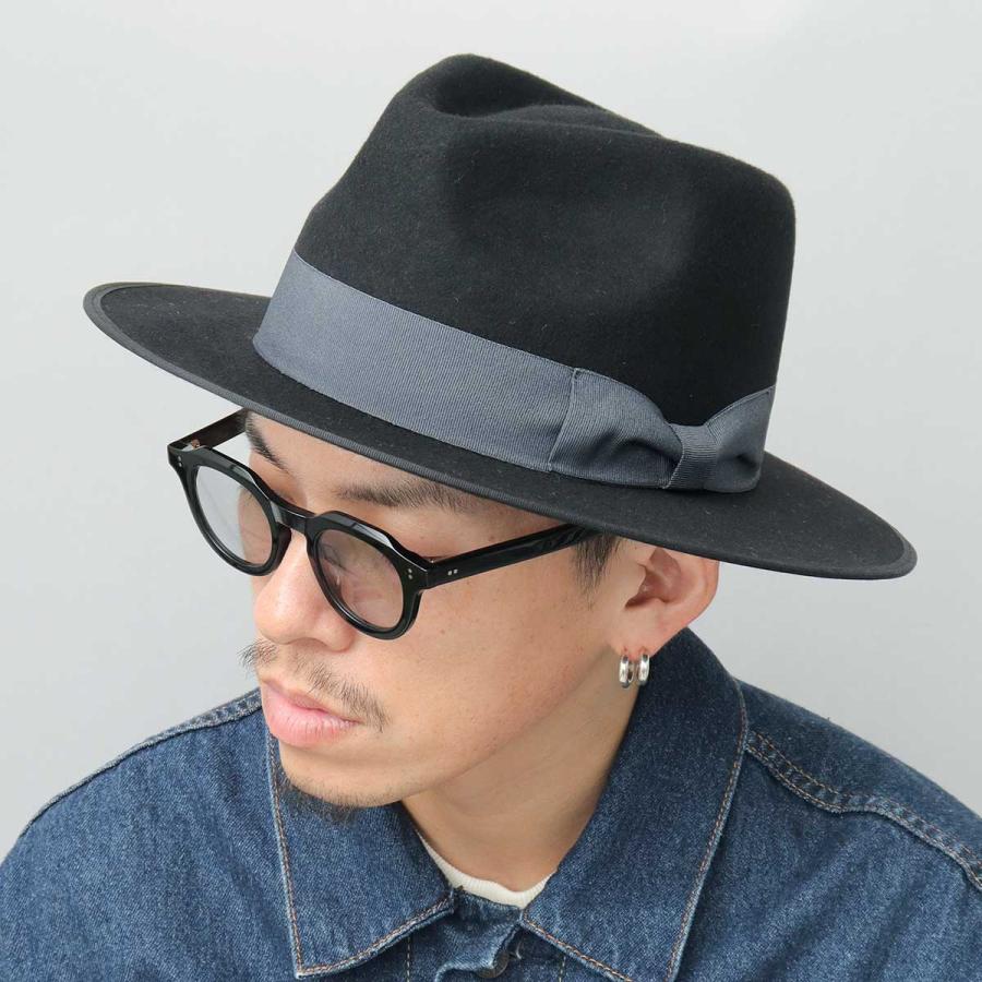 ReqHatter レックハッタ― 2トーン ワイドブリム 中折れハット フェルト ハット 帽子 メンズ｜a-m-s｜17