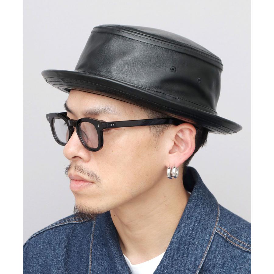 ReqHatter（レックハッター） ポークパイハット 本革 ラムレザー