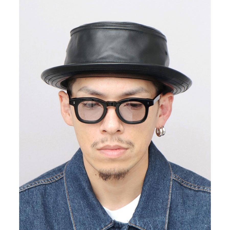 ReqHatter（レックハッター） ポークパイハット 本革 ラムレザー
