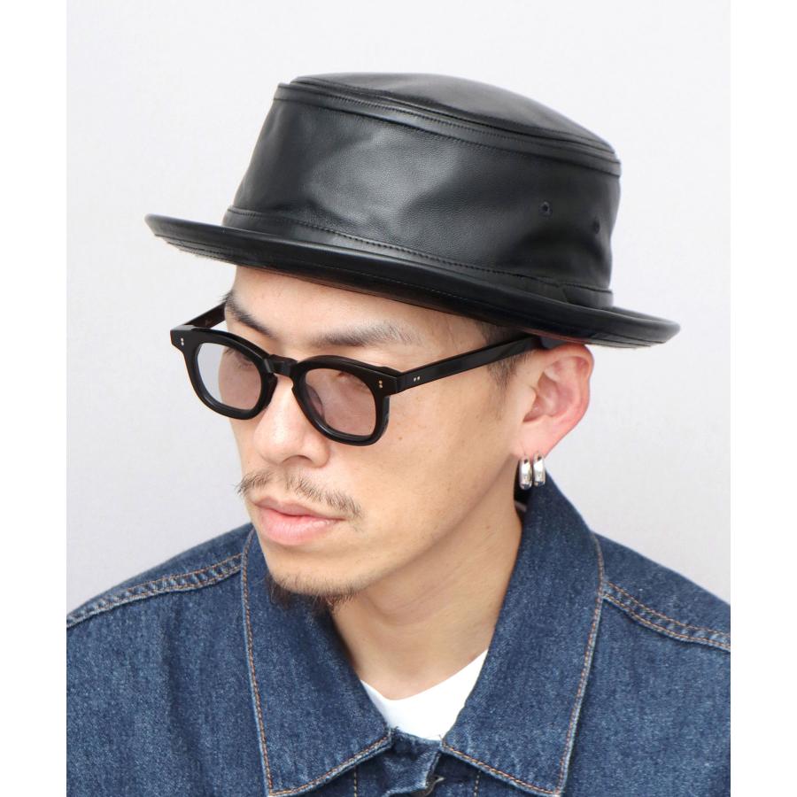 ReqHatter（レックハッター） ポークパイハット 本革 ラムレザー